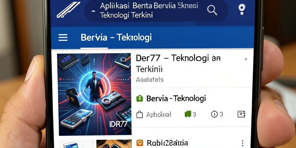 Antarmuka aplikasi IDR77 yang modern dan responsif