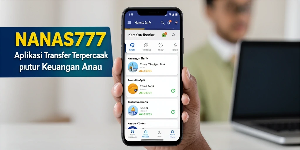 Antarmuka NANAS777 yang modern dan intuitif untuk Transfer Bank.
