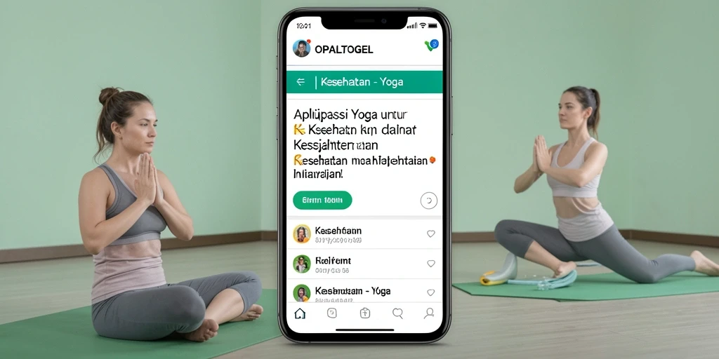 Antarmuka pengguna OPALTOGEL yang intuitif menampilkan sesi yoga dengan jelas.
