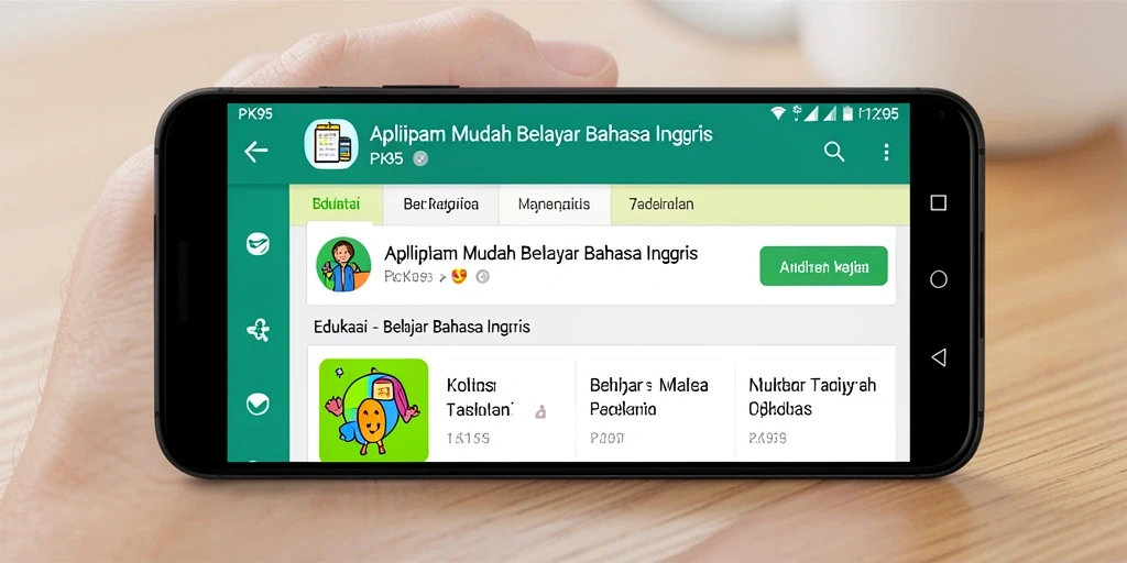 Tampilan antarmuka aplikasi PK95 yang interaktif dan informatif.