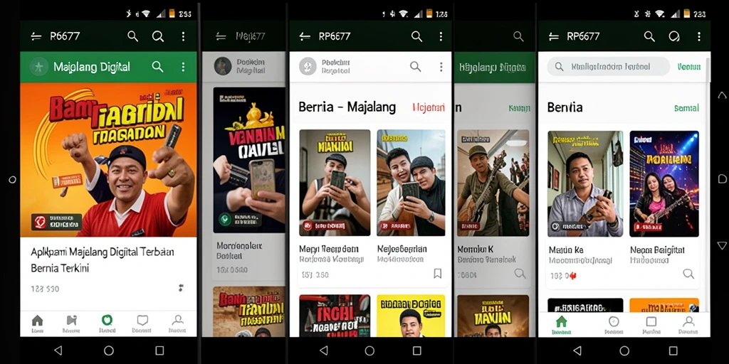 Tampilan antarmuka RP6677 untuk Majalah Digital yang menarik.
