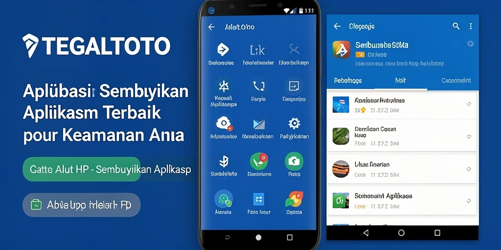 Antarmuka pengguna TEGALTOTO yang sederhana dan efektif untuk menyembunyikan aplikasi.