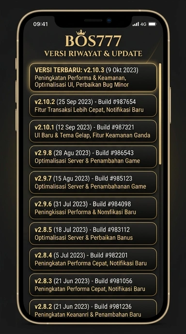 Riwayat Versi Bos777 untuk Pengguna Android